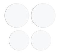 Tabanzhe 4 Pcs Acrylic Cake Discs - 6inch/8inch/15cm/20cm, 2mm Thick Reusable Clear Round Acrylic Bases for Wedding & Birthday Cakes Baking DIY Crafting Non-Sticky Protective Film