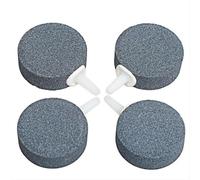 Tabanzhe 4 PCS Fish Tank Oxygen Stone Disc,Aquarium Air Stone Ball Bubble Diffuser,4 cm Bubble Release Tool Hydroponics Pond Accessories for Air Pumps Fish Tanks Buckets