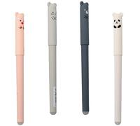 Tabanzhe 4PCS Animal Gel Ink Pens - Cartoon Erasable Erasable Magic Erasable Pen - Fun Erasable Magic Pens for Students and Office Use (Blue, 0.35MM), 2303-19B