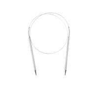 Tabanzhe 5.5mm Circular Knitting Needles-80cm Long Round Knitting Needles with Wire Stainless Steel Metal Knitting Pins Magic Loop for Weaving Hat Sweater Scarf DIY Projects