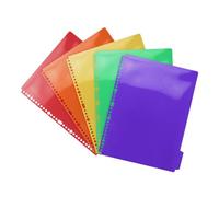 Tabanzhe 5-Part Plastic Folder Dividers, Multi-Colour, A4 Portrait, Office School Use