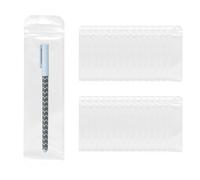 Tabanzhe 50 Pcs Transparent Pen Packaging Bags-Resealable Zipper Storage Pouch for Beaded Pens,Keychains,Lip Gloss,Jewelry,Cosmetic Samples(9.44 x 2.55 inch)