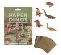 Tabanzhe 50 Sheets DIY Origami Paper Kit,Dinosaur Pattern Folding Paper Craft Supplies,3D Paper Animal Making Set for Handmade Decorations Desk Display and Craft Projects
