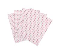 Tabanzhe 50PCS Greaseproof Paper Sheets - Food Grade Waterproof Oil Proof Wrapping Liners for Sandwich Cake Burger Fries (Heart Print)