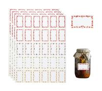 Tabanzhe 510 Pcs Jam Labels for Jars, Self-Adhesive Easy Peel Food Stickers with Writeable Waterproof Surface for Kitchen Jams, Preserves, Bottles & Containers