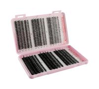 Tabanzhe 580PCS Cluster Lashes Kit - DIY Individual Eyelashes with 30D 40D 50D 60D 80D 100D Fluffy Volume D Curl Lash Extensions, Mixed 8-16mm Soft Lightweight Lash Clusters for Women & Girls