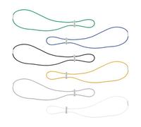 Tabanzhe 6 PCS Trash Can Rubber Bands - Adjustable Elastic Trash Bag Holder Straps for 13-30 Gallon Garbage Cans, Durable Garbage Bin Securing Bands for Home, Office & School