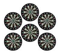 Tabanzhe 6Pcs Darts Coasters Set,Non-Slip Cork Drink Coasters Heat Resistant Beer Mats Round Woven Cup Pads for Coffee Mug, Wine Glass, Bottle,Table Protection for Home Bar Pub