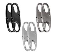 Tabanzhe 6PCS Zipper Lock Clips-Anti Theft Backpack Zipper Pull Locks Double Opening Snap Travelling Bag S Carabiner Hooks for Travel Outdoor Sports Camping