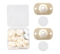 Tabanzhe 8 PCS Mini Self-Adhesive Ball Caster Set, ABS Plastic Swivel Wheels for DIY Furniture, Cute Sturdy Caster Wheels Silent Smooth Roller Castors for Office Kitchen Storage Bins Small Appliance