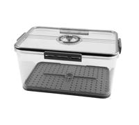 Tabanzhe Airtight Bread Box for Kitchen Counter - Time Recording Bread Bin with Lid and Air Valve, Fresh Storage Container for Homemade Bread, Toast, Bagel, Donut, Cookies and Sandwich