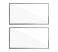 Tabanzhe Auto Sun Visor HD Makeup Mirror-2PCS Self-Adhesive Car Interior Mirror Universal Car Cosmetic Mirror Stainless Steel Portable Car Visor Mirror for Car Truck SUV Rear View Seatback Mirror