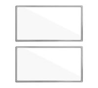 Tabanzhe Auto Sun Visor HD Makeup Mirror - 2PCS Self-Adhesive Stainless Steel Car Interior Mirror, Universal Cosmetic Mirror for Car, Truck, SUV, Rear View, Seatback