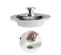 Tabanzhe Bath Plug UK -Sink Plug Replacement Universal Kitchen Bathroom Sink Plugs 40-42mm Hole Stainless Steel Drain Stopper for Bathtub,Wash Basin,Laundry Sink Stoppers