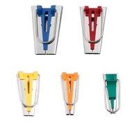 Tabanzhe Bias Binding Maker,5 Sizes Fabric Bias Tape Makers Binding Tools(6mm/9mm/12mm/18mm/25mm),Precision Fabric Folding Tool,Perfect Sewing Quilting for Arts and Crafts Enthusiasts