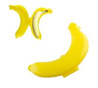 Tabanzhe Big Banana Case-1PC 19cm Reusable Banana Cover Case Bananas Guard Holder Protector Keep Fresh Fruit Container Big Yellow Bananas Saver for Lunch Box Outdoor Travel