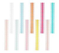Tabanzhe Binding Spines-10PCS Binding Spine Combs 30 Holes Plastic Click Book Spiral Binder Coils Rings for Student Teacher Document File School Office Supplies