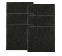 Tabanzhe Cat Litter Box Carbon Filter Set-6 Pack Tray Replacement Carbon Filters,Activated Charcoal Cat Litter Pans Odor Filter Mats for Air Purification Removing Odors(10.5x11.5cm)
