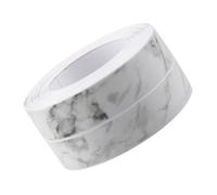 Tabanzhe Caulk Tape Sealant Strip - PVC Self-Adhesive Waterproof Caulking Tape for Kitchen Sink, Toilet, Bathroom, Shower, Bathtub Edge Protector (White/Marble)