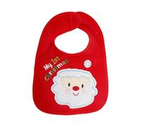 Tabanzhe Christmas Baby Bibs-Waterproof My First Christmas Baby Feeding Bib Santa Claus Pattern 1st Christmas Infant Drool Towels Festive Gifts for Boy Girl Babies Newborns Toddlers