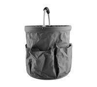 Tabanzhe Cleaning Caddy Organiser with Handle,Foldable Multi-Pocket Tool Organizer Bag Storage Bucket,Portable Tool Organizer for Home Kitchen Bathroom Garden & Picnic (Grey)