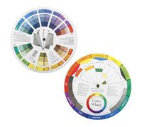 Tabanzhe Colour Wheel for Artist,14cm Colour Mixing Guide,Rotating Double Sided Colours Wheel Chart,Paint Mixing Tool for Colours Theory,Drawing Painting Sketching Art Students