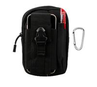 Tabanzhe Compact Tactical Pouch - EDC Pouch, Belt Pouch, Military Backpack, Utility Pouch for Men, Army Waist Bag, Ideal for Sports, Hiking, Camping (Black/Camouflage)