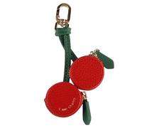 Tabanzhe Cute Fruit Coin Purse Keychain,Mini PU Leather Bag Charm with Zipper,Small Change Pouch for Women Girls Handbags Backpack Decoration Gift