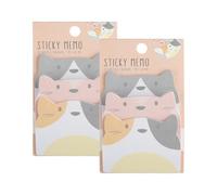 Tabanzhe Cute Sticky Notes Set - 90 Sheets Cartoon Animal Self-Stick Memo Pads, Kawaii Sticky Notes for School Office Students Gifts