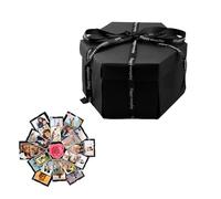 Tabanzhe Explosion Box-Surprise DIY Photo Album Gift Box 6 Face Creative Handmade Personalized Scrapbook Folding Gift Box for Birthday Valentine's Day Wedding Memory Anniversary Christmas