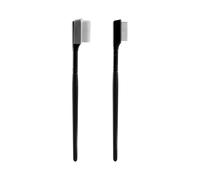 Tabanzhe Eyelash Comb 2PCS - Metal Teeth Eyelashes Separator & Curler, Dual Lash and Eyebrow Brush, Mascara Applicator Eye Makeup Tools for Women Girls