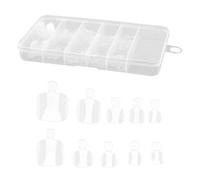 Tabanzhe False Toe Nails-100PCS 10 Sizes Fake Toenail Tips Matte Acrylic Long Nail Tips Artificial Clear Full Cover Toe Nails for Nail Repair Nail Salon Nail Art DIY,Press on Nails Manicure Tools