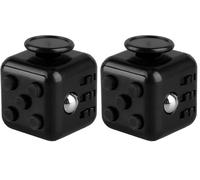 Tabanzhe Fidget Cube-Sensory Stress Anxiety Relief Cube 6 Different Functions Finger Cube Hand Spinners for Adults Office Home Killing Time (Pack of 2)