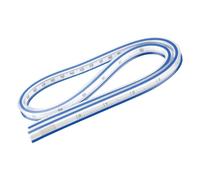 Tabanzhe Flexible 60cm Curve Ruler, Double-Sided Vinyl and Plastic, Perfect for Drawing and Clothing Design