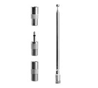 Tabanzhe FM Radio Antenna,7-Section Telescopic FM Aerial 75 Ohm F Type Male Plug Connector with 3 Adapters for Indoor HiFi, AV Stereo, Table Top Radio & Mini System