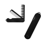Tabanzhe Folding Pocket Comb 2-in-1 Portable Travel Comb for Men with Fine Tooth & Wide Tooth Styling Combs for Hair Beard Mustache Grooming and Combing