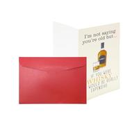 Tabanzhe Funny Birthday Cards-Humor Whiskey Happy Birthday Card Husband Boyfriend Dad Gift Birthday Greeting Cards for 40th 50th 60th 70th 80th Him
