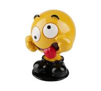 Tabanzhe Funny Car Bobblehead Emoji, Dashboard Decor Shaking Head Nodding Doll, Cute Car Interior Ornament Emoticon Decoration, Fun Gift for Men WomenFriends Birthday Christmas(Style B)