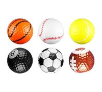 Tabanzhe Funny Golf Balls-6 Pack Novelty Golf Balls Colored Fun Golfers Gifts Accessories for Men Dads Grandpa Birthdays