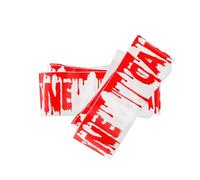 Tabanzhe Halloween Zombie Caution Tape,2PCS 5m Scary Fright Tape Bloody Hazard Warning Tape,Non-Adhesive Barrier Safety Tape Zombie Banner Party Decoration for Haunted Houses Indoor Outdoor Decor