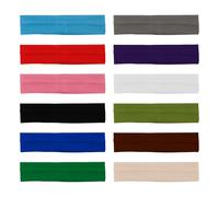 Tabanzhe Headbands for Women,12PCS Non Slip Fashion Hair Bands Elastic Soft Sports Head Band Ladies Stretchy Headband for Makeup Yoga Workout Exercise Running