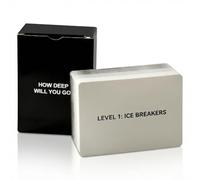 Tabanzhe How Deep Will You Go Card Game, Deep Conversation Starter Cards with 99 Questions, Fun Icebreaker Party Card Game for Adults Friends Family Game Night Dates Road Trips (1 Set)