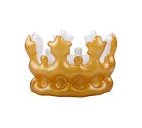 Tabanzhe Inflatable Crown-Gold King Queen Crown for Kids Birthday Hats Funny Fancy Dress Decorations for Children Birthday Party Hen Costume Party Costume Accessory