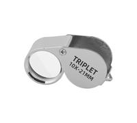 Tabanzhe Jewellers Loupe 10X Magnifier,Handheld Magnifying Glass with Storage Box,Foldable Portable Jewellery Antiques Eye Lens Eye Loupe for Science Reading Books Newspaper Insects Hobby Observation