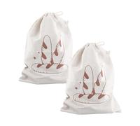Tabanzhe Linen Bread Bags-2PCS Lined Bread Bags for for Homemade Bread 30 X40 CM Reusable Breathable Food Storage Organizer with Drawstring Closure