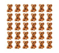 Tabanzhe Mini Teddy Bear,30PCS Tiny Miniature Resin Bears Little Small Cartoon Bears Animal Figures Teddy Bear Decoration for DIY Craft Dollhouse Landscape Fairy Gardens Party