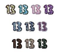 Tabanzhe No. 13 Temporary Tattoo - Persistent Simulation Easy to Use Concert Support Temporary Tattoo Universal in Party Concert Music Festival(Multicolored)