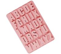 Tabanzhe Non-Stick Chocolate Letter Mold, Large Silicone Alphabet Mold for 3D Gumdrop Baking, Birthday Cake Decoration, Cupcake Toppers, and Cookies - 26 Letters