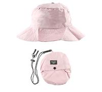 Tabanzhe Packable Foldable Bucket Hat for Women, Adjustable Lightweight Summer Sun Hat for Beach, Fishing, Camping, Hiking, Travelling, Outdoor(Pink)