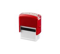 Tabanzhe Paid Stamp Self Inking Rubber Stamp Red Ink Office Stamps Pre-Inked Refillable Business Stamps for Work Documents Notice Message Cards(Red)